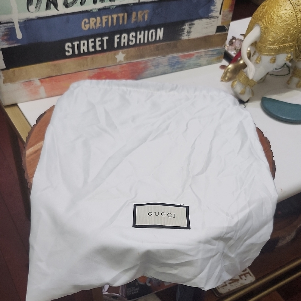 Gucci White Logo Dust Bag